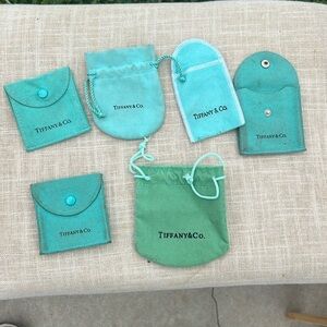 Tiffany jewelry pouches. As is